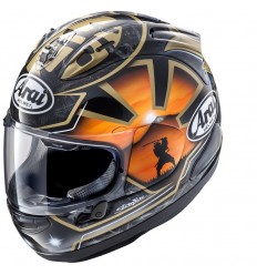 Casco Arai Rx-7V Evo Pedrosa Spirit Negro Oro Naranja |8006689006|