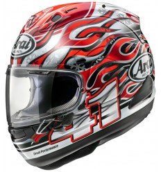 Casco Arai Rx-7V Evo Haga Plata Rojo Negro |8007050001|