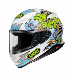 Casco Shoei Nxr 2 Mural Tc10 Blanco Verde Azul |CSNXR212101|