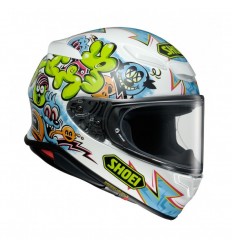 Casco Shoei Nxr 2 Mural Tc10 Blanco Verde Azul |CSNXR212101|