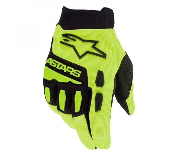 Guantes Infantil Alpinestars Full Bore Negro Amarillo Fluor |3543622-551|