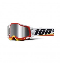 Máscara 100% Racecraft 2 Arsham Rojo Plata Flash |5001000016|