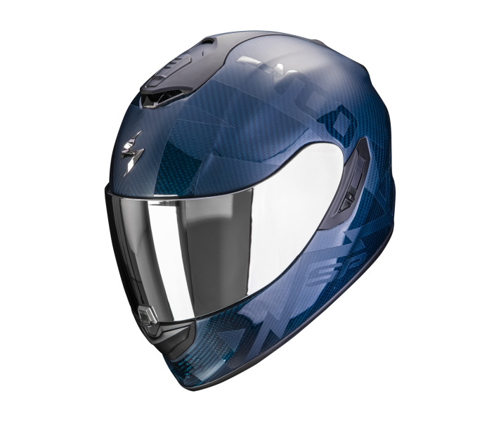 Casco Scorpion Exo-1400 Evo Carbon Air Cerebro Azul |114-406-02|