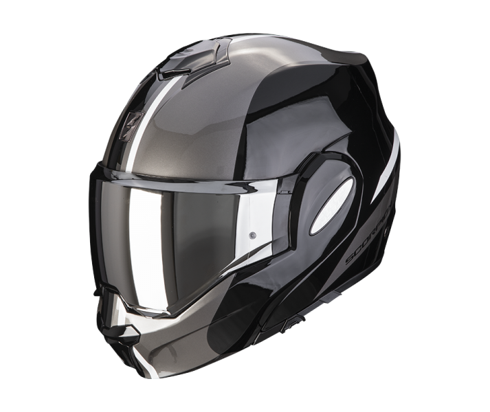 Casco Scorpion Exo-Tech Evo Forza Negro Plata |118-392-58|