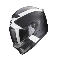 Casco Scorpion Covert Fx Gallus Negro Mate Blanco |186-420-227|