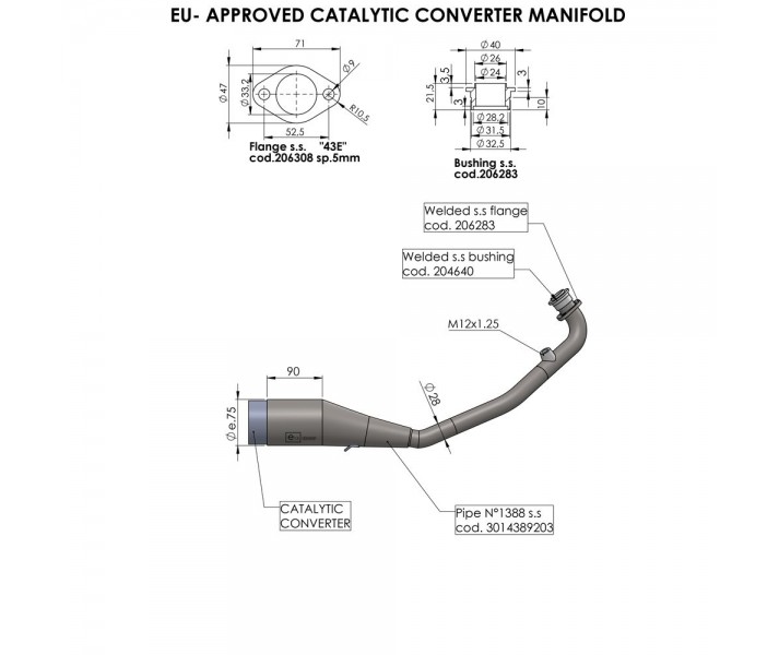 Catalytic Converter LEO VINCE /18120554/