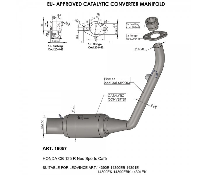 Catalytic Converter LEO VINCE /18120555/