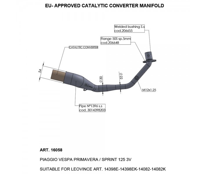 Catalytic Converter LEO VINCE /18120561/