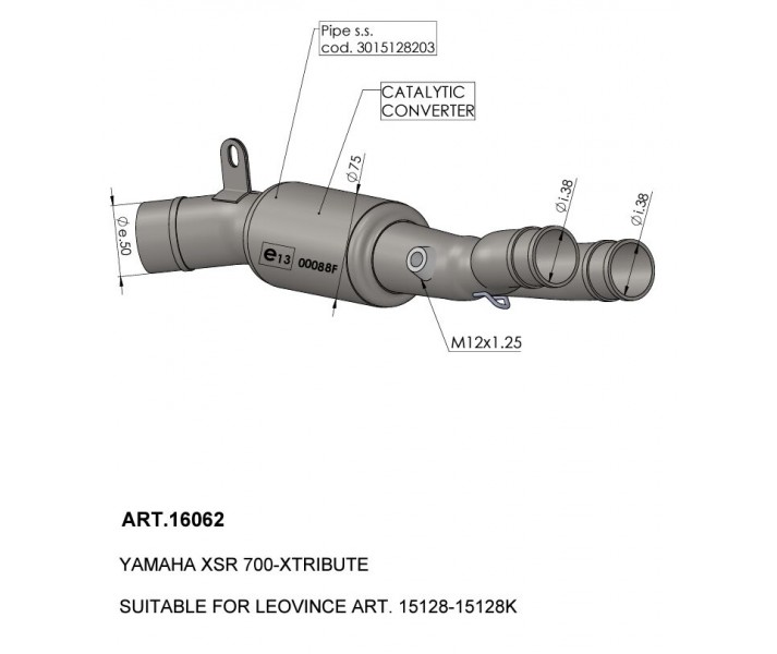 Catalytic Converter LEO VINCE /18120566/