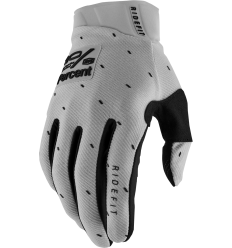 Guantes 100% Ridefit Slshr Plata Negro |33307525|