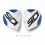 Recambio Sidi Frontal Caña Crossfire 2 Blanco Azul |RCF2FRON15|