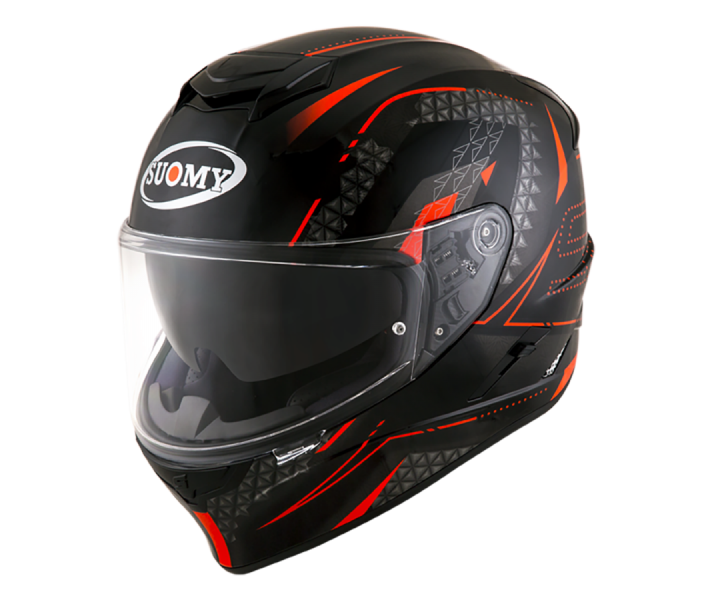 Casco Suomy Integral Stellar Shade Negro Rojo