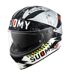 Casco Suomy Integral Speedstar Propeller Mate Plata Negro