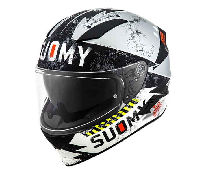 Casco Suomy Integral Speedstar Propeller Mate Plata Negro