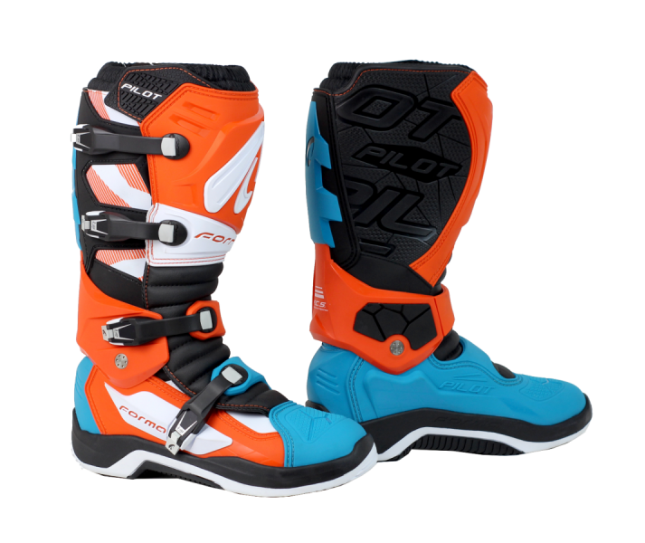 Botas Forma Pilot Blanco Naranja Aqua |FORC590-981618|