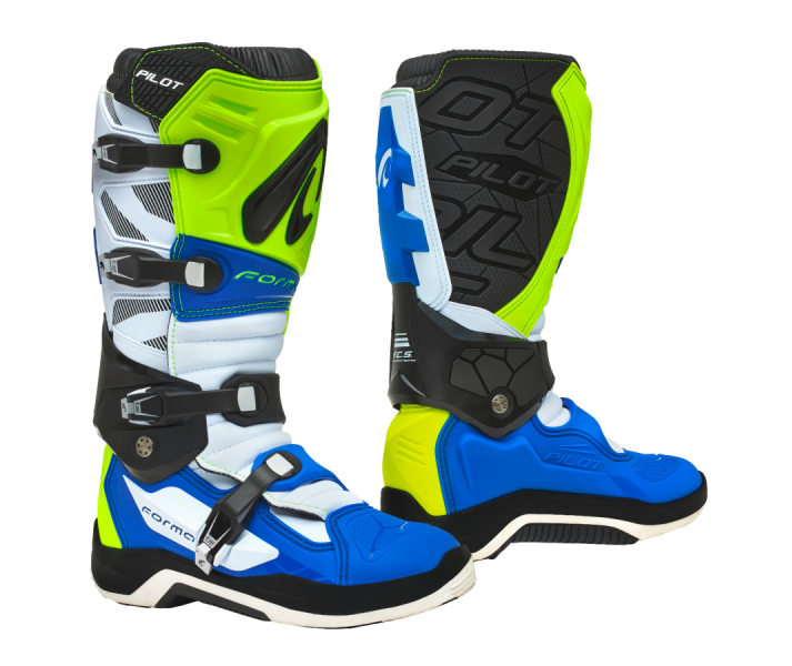 Botas Forma Pilot Amarillo Fluor Blanco Azul |FORC590-789811|