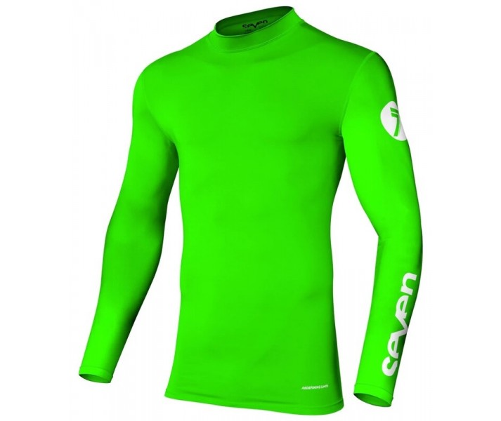 Camiseta Seven Zero Compressions Verde Fluor |800767600|