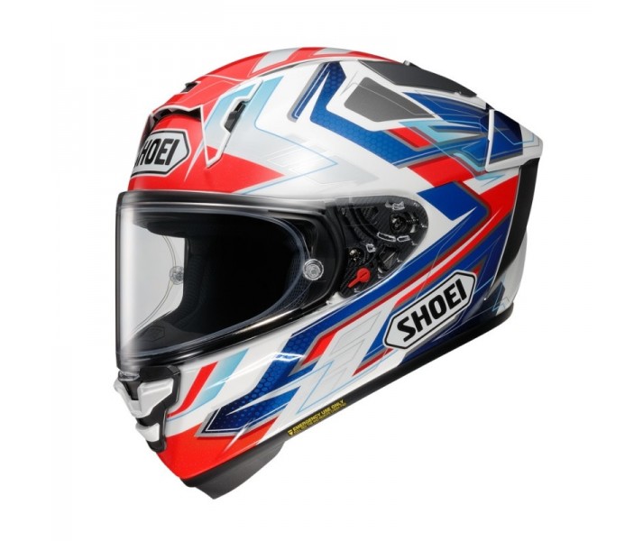 Casco Shoei X-Spr Pro Escalate Tc10 Rojo Azul Blanco |CSXSP12102|