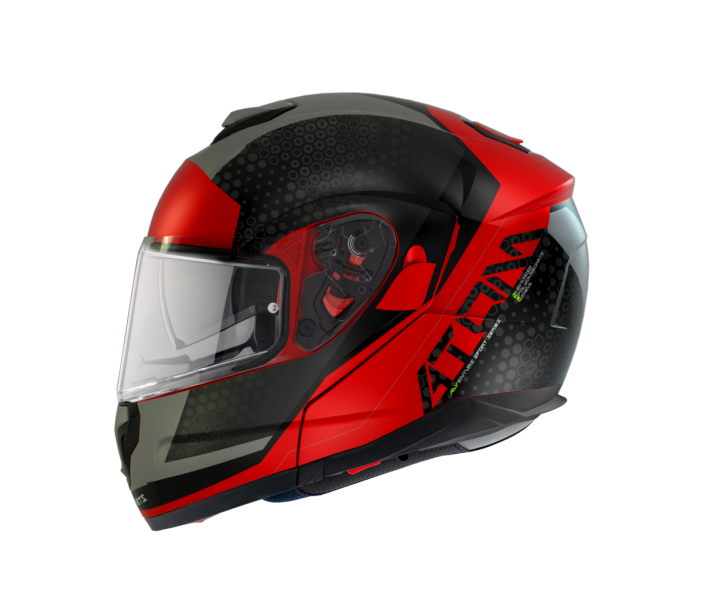 Casco Mt Atom Sv Adventure A5 Rojo Mate |10528710533|