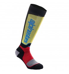 Calcetines Alpinestars Mx Plus Negro Rojo Azul Claro |4702324-1212|