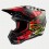 Casco Alpinestars S-M5 Rash Gris Oscuro Rojo Brillo |8307023-9033|