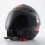 Casco Blauer Brat Negro Mate Rojo |CBBRAT086|