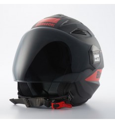 Casco Blauer Brat Negro Mate Rojo |CBBRAT086|