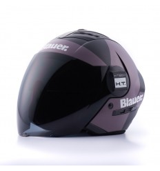 Casco Blauer Real Grafica A Negro Mate Titanio |CBREALA13|