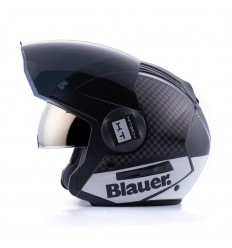 Casco Blauer Real Grafica B Negro Mate Titanio Blanco |CBREALB12|