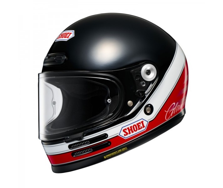 Casco Shoei Glamster 06 Abiding Negro Rojo Blanco |CSGLA061501|