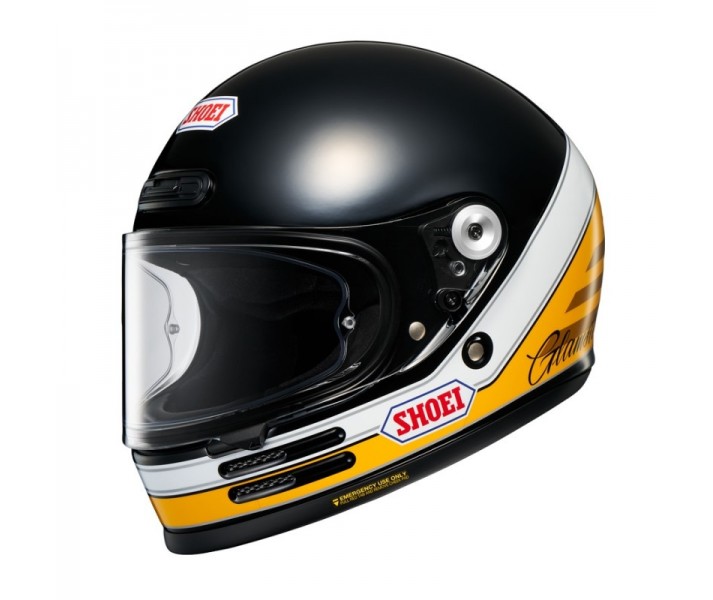 Casco Shoei Glamster 06 Abiding Negro Amarillo Blanco |CSGLA061503|