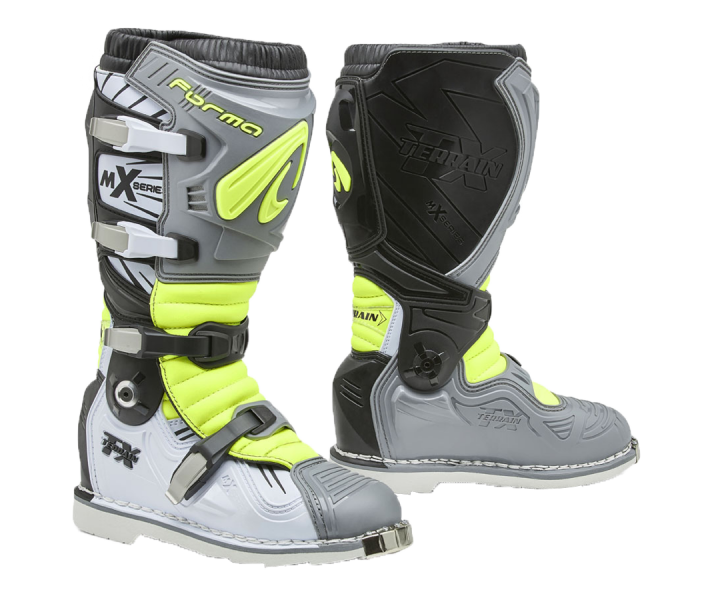 Botas Forma Terrain Evolution TX Gris Blanco Amarillo (Tara) |FORC600-159878|