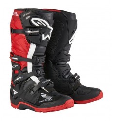 Botas Alpinestars Honda Tech 7 Enduro Drystar Negro Brillo Rojo |2012723-1303|