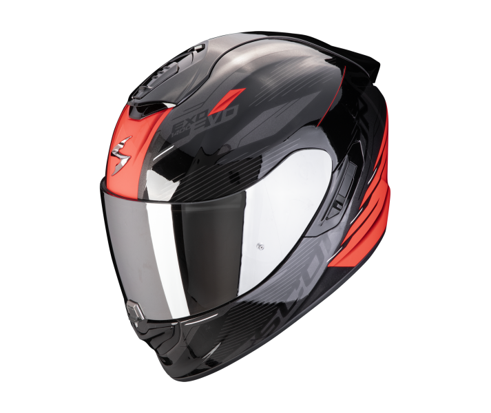 Casco Scorpion Exo 1400 Evo 2 Air Luma Negro Rojo |140-443-24|