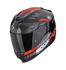 Casco Scorpion Exo 520 Evo Air Titan Negro Metal Rojo |172-448-238|