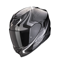 Casco Scorpion Exo 520 Evo Air Terra Negro Plata Blanco |172-449-332|