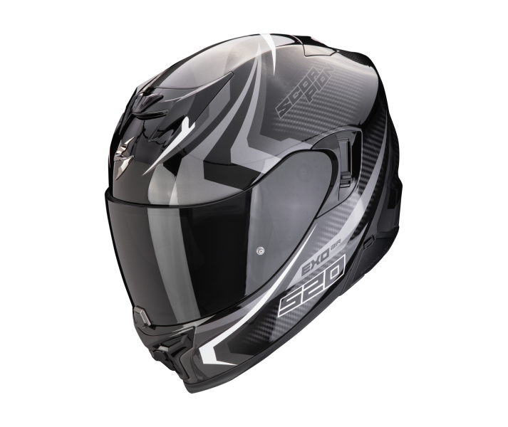 Casco Scorpion Exo 520 Evo Air Terra Negro Plata Blanco |172-449-332|