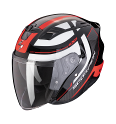 Casco Scorpion Exo 230 Pul Negro Rojo |23-454-24|