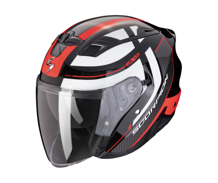 Casco Scorpion Exo 230 Pul Negro Rojo |23-454-24|