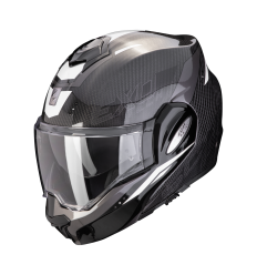 Casco Scorpion Exo-Tech Evo Carbon Rover Negro Blanco |118-433-55|