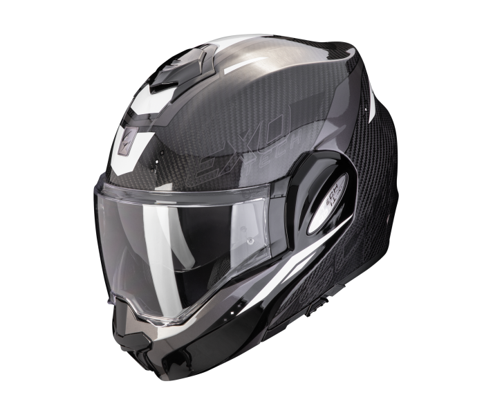 Casco Scorpion Exo-Tech Evo Carbon Rover Negro Blanco |118-433-55|