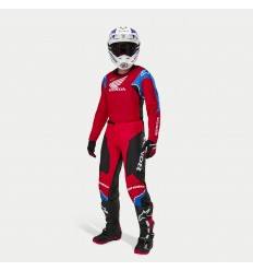 Traje Alpinestars Honda Racer Iconic Brillo Rojo Negro Blanco