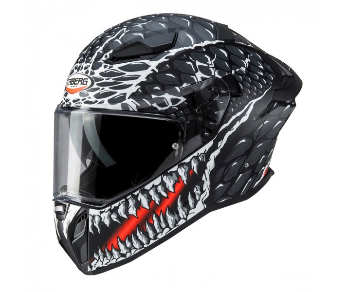 Casco Caberg Drift Evo II Crok Negro Mate Antracita Rojo |C2RD60H9|