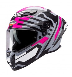 Casco Caberg Drift Evo II Horizon Gris Mate Negro Fucsia |C2RF60N6|