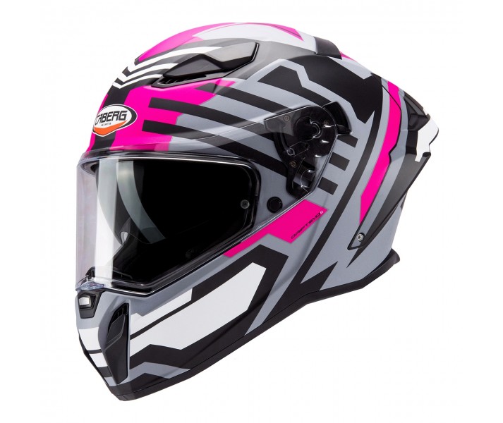 Casco Caberg Drift Evo II Horizon Gris Mate Negro Fucsia |C2RF60N6|