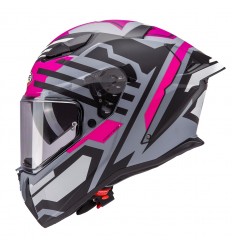 Casco Caberg Drift Evo II Horizon Gris Mate Negro Fucsia |C2RF60N6|