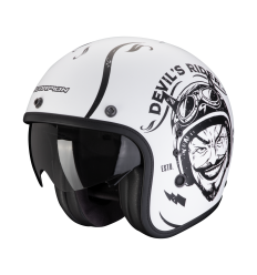 Casco Scorpion Belfast Evo Romeo Blanco Mate Negro |78-459-201|