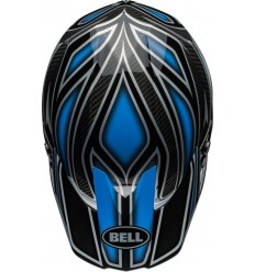 Casco Bell Moto-10 Spherical Webb Marmont North Carolina Azul Brillo