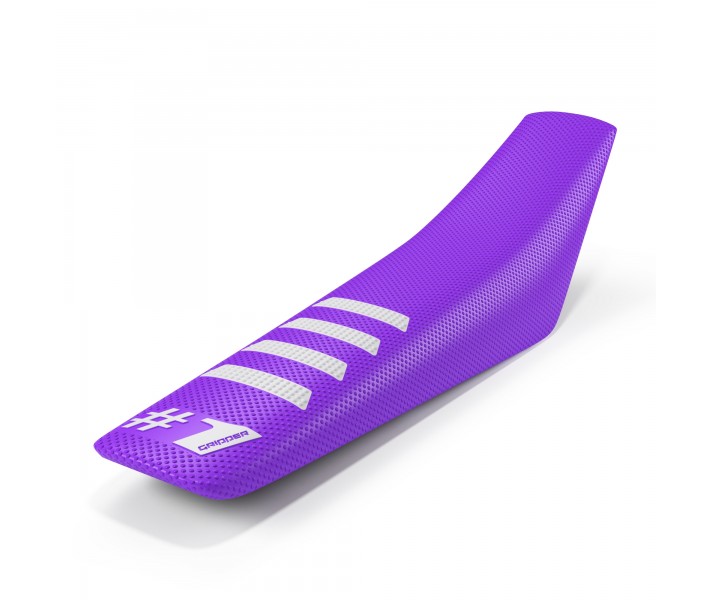 Funda Asiento Onegripper Ribbed Morado Blanco /OGSC02-PLWHWH/