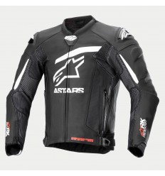 Chaqueta Alpinestars Gp Plus R V4 Rideknit Cuero Blanco Negro |3100324-12|